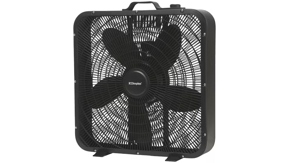Dimplex 50cm Box Fan with Top Mounted Dial Control - Matte Black