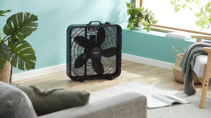 Dimplex 50cm Box Fan with Top Mounted Dial Control - Matte Black