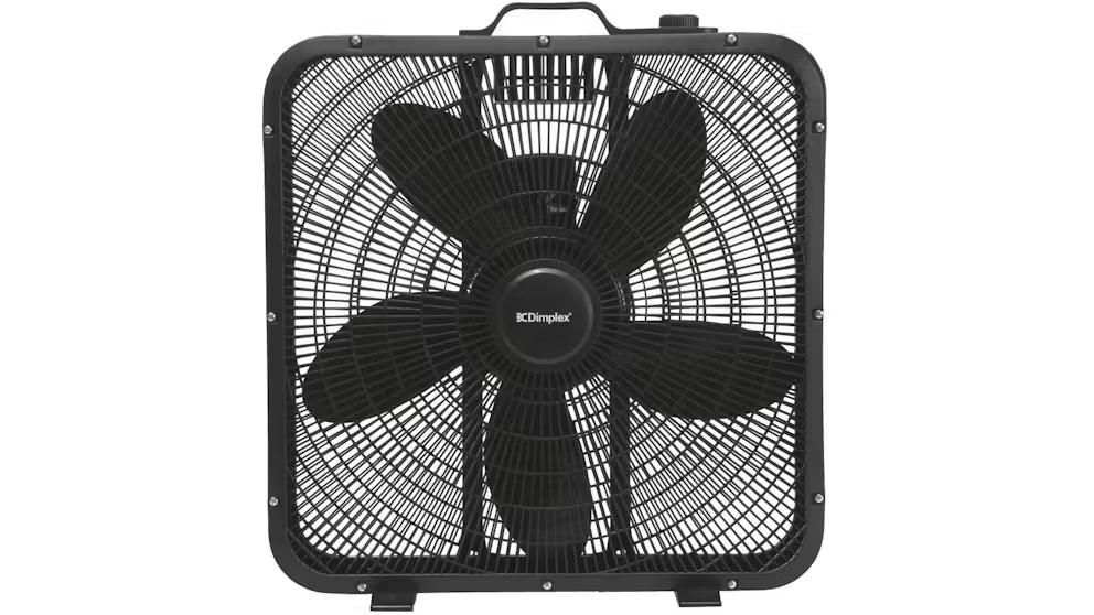 Dimplex 50cm Box Fan with Top Mounted Dial Control - Matte Black