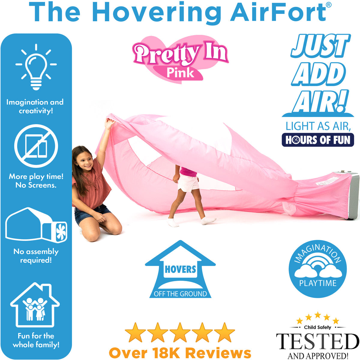 The Original AirFort - Pretty In Pink! (NOTE: Fan Sold Separately)