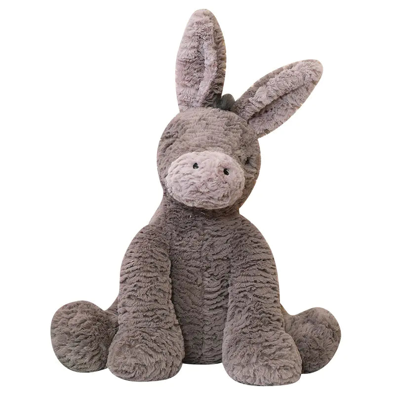 Cute Plush Donkey Stuffed Toy and Cuddle Pillow