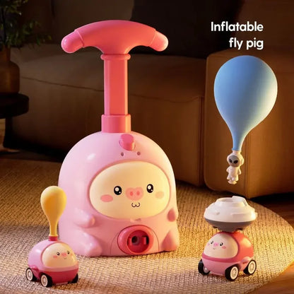 STEM Air-Powered Balloon Car Toy Set