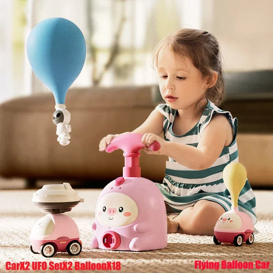 STEM Air-Powered Balloon Car Toy Set