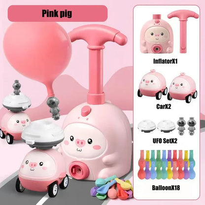 STEM Air-Powered Balloon Car Toy Set
