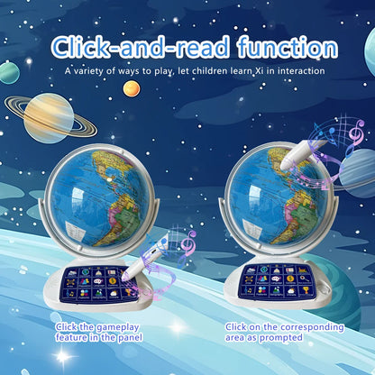 Smart AR Interactive Educational Globe with Light
