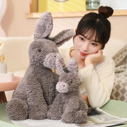 Cute Plush Donkey Stuffed Toy and Cuddle Pillow